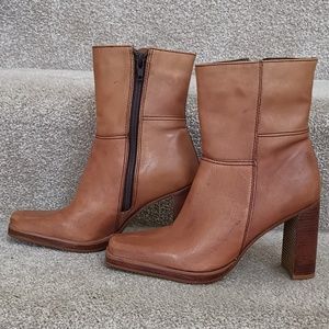 Candie's ankle leather boots